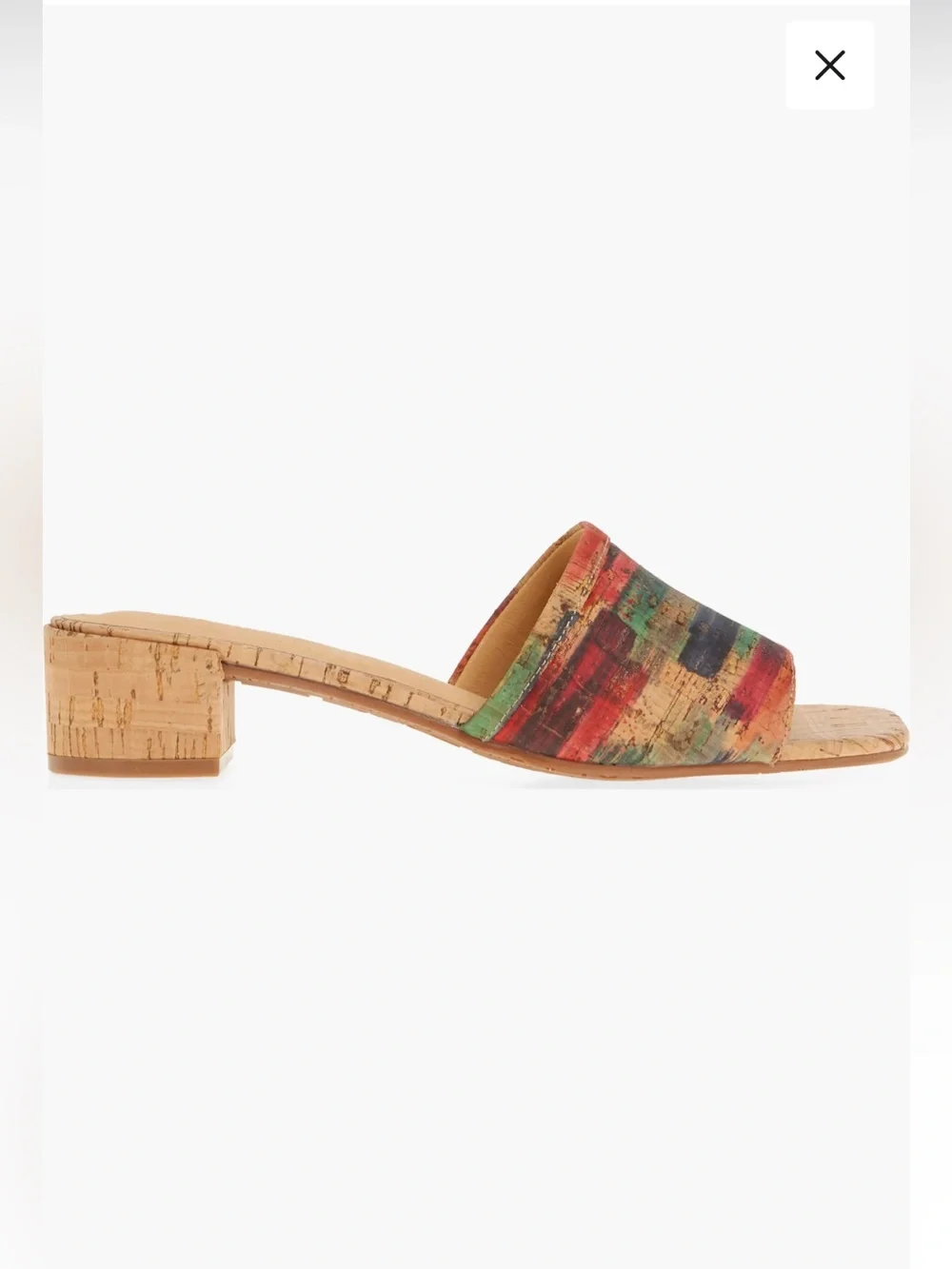Chocolat Blu Multicolor Cork Slide Sandal